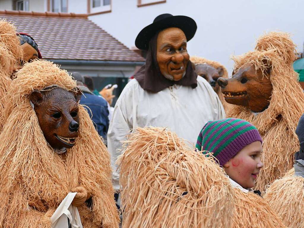 Narrenumzug am Fasnet-Zieschdig in Ewattingen