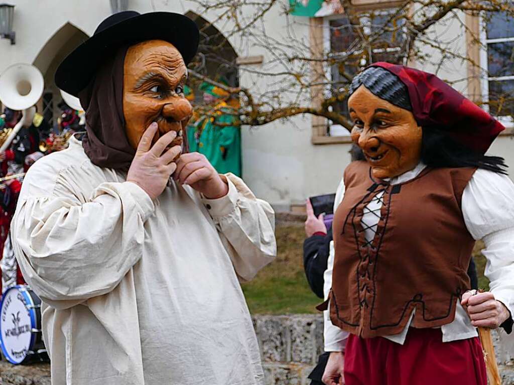 Narrenumzug am Fasnet-Zieschdig in Ewattingen