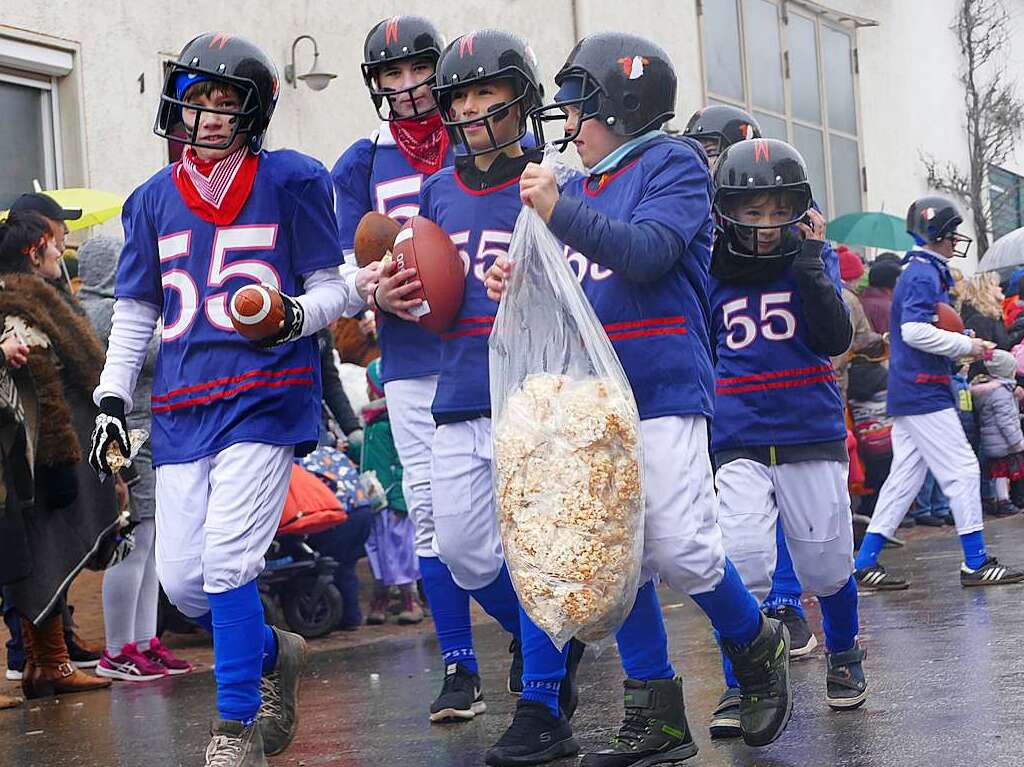 Narrenumzug am Fasnet-Zieschdig in Ewattingen