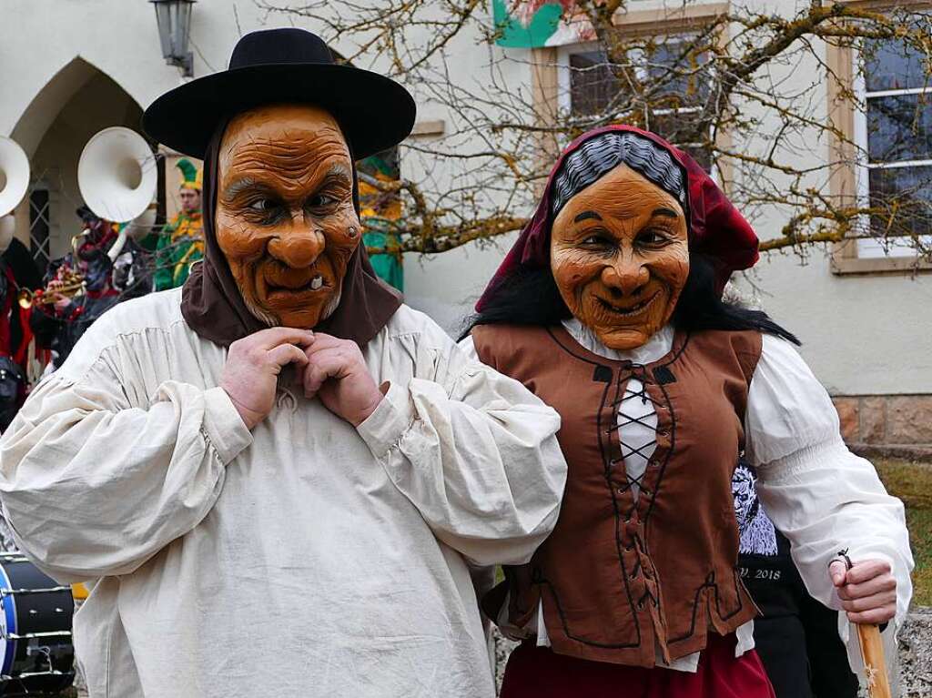 Narrenumzug am Fasnet-Zieschdig in Ewattingen