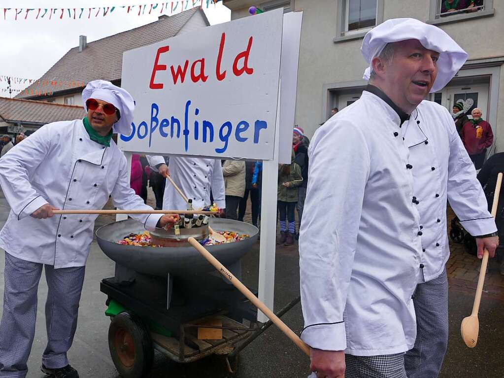 Narrenumzug am Fasnet-Zieschdig in Ewattingen