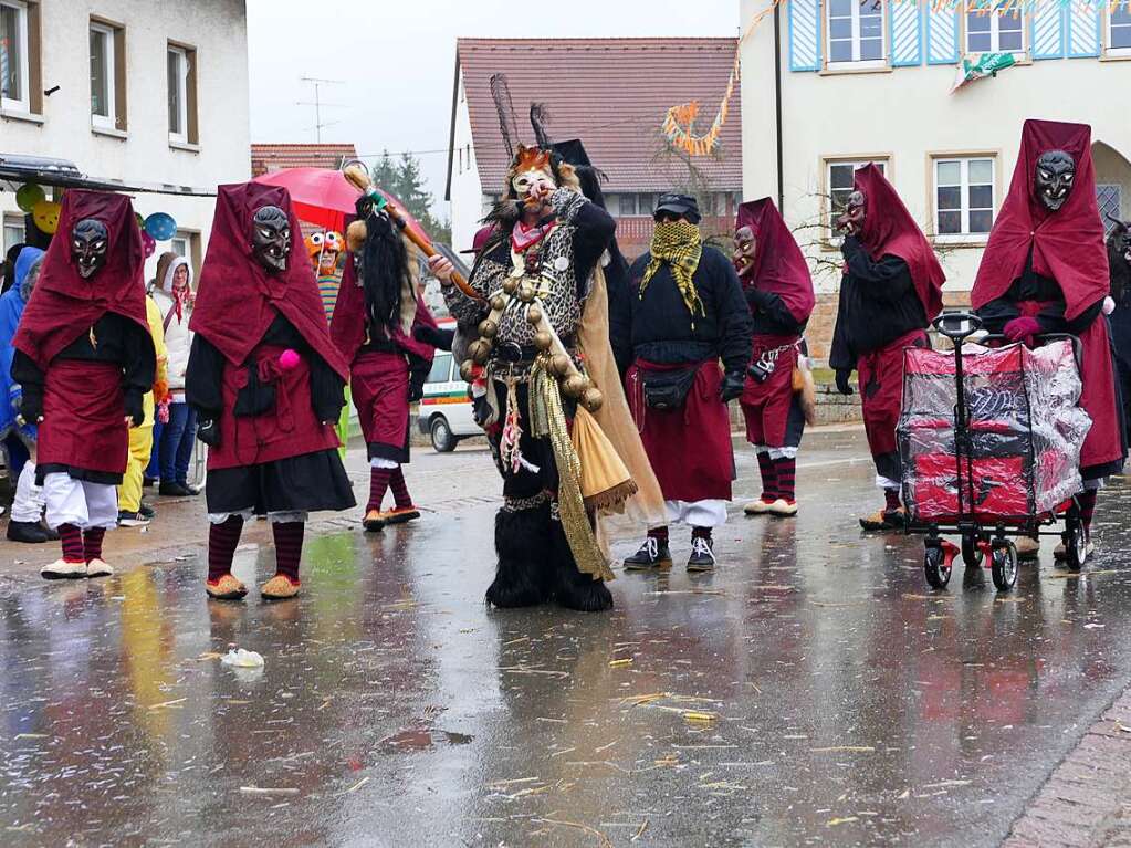 Narrenumzug am Fasnet-Zieschdig in Ewattingen