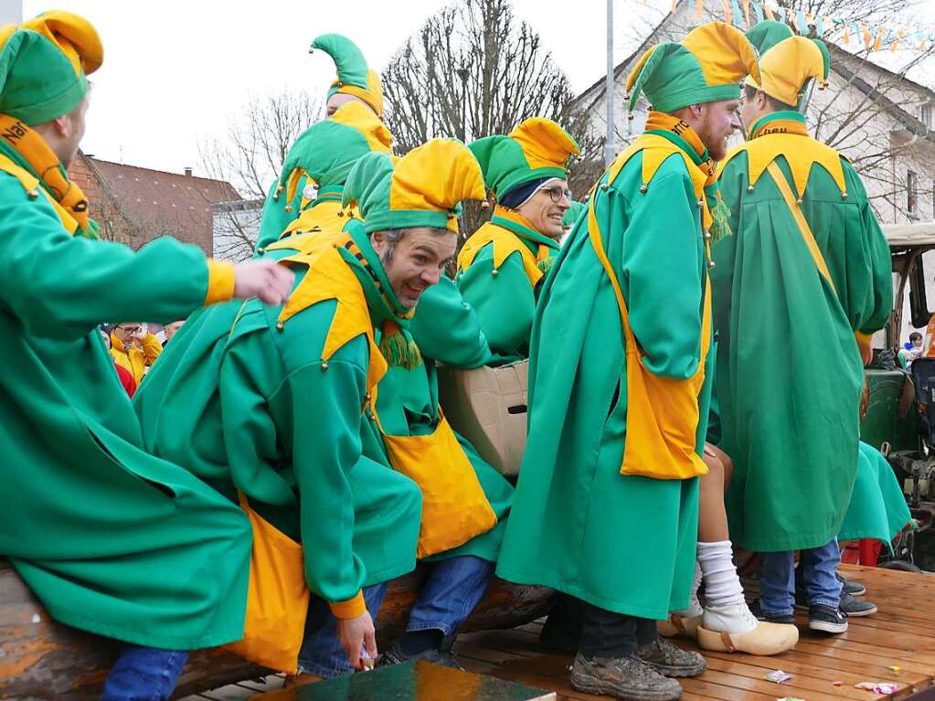 Narrenumzug am Fasnet-Zieschdig in Ewattingen