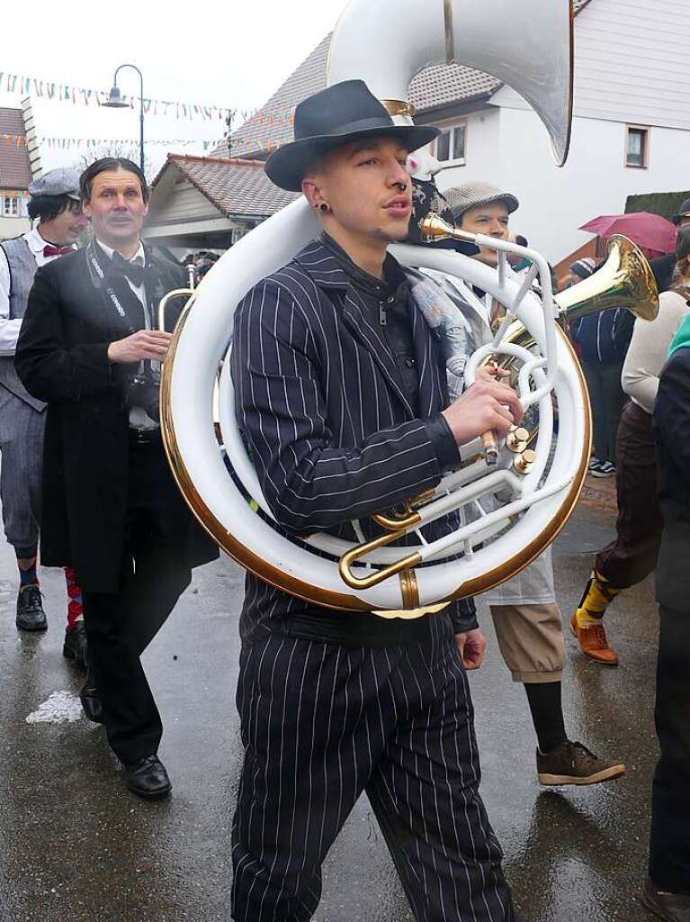 Narrenumzug am Fasnet-Zieschdig in Ewattingen