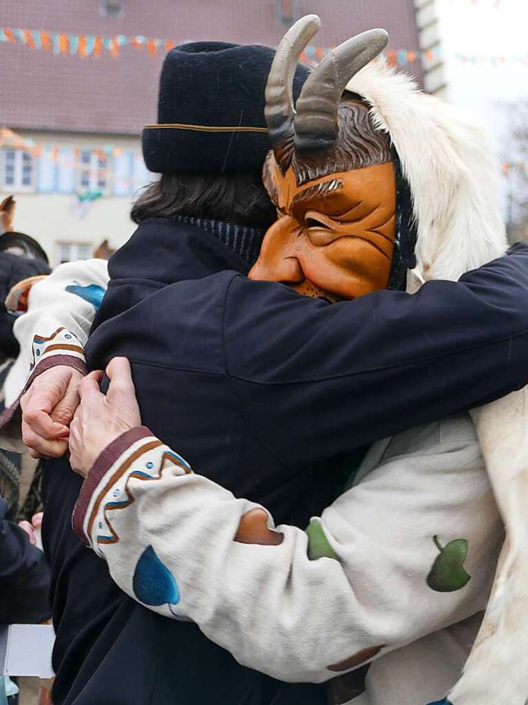 Narrenumzug am Fasnet-Zieschdig in Ewattingen