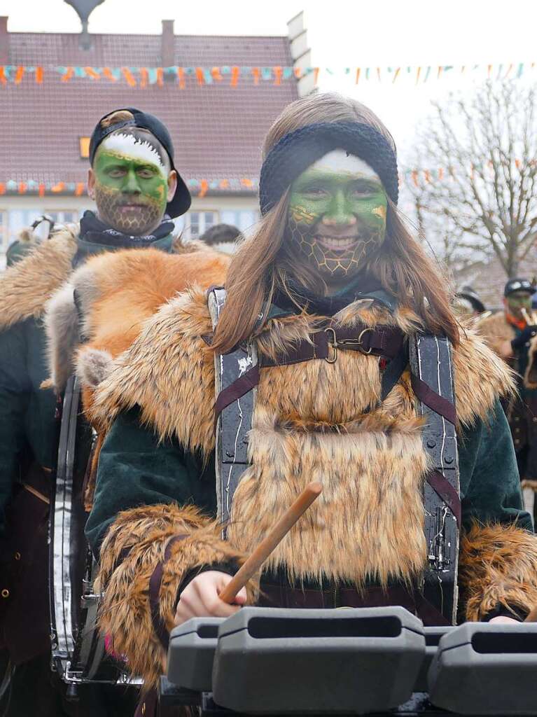 Narrenumzug am Fasnet-Zieschdig in Ewattingen