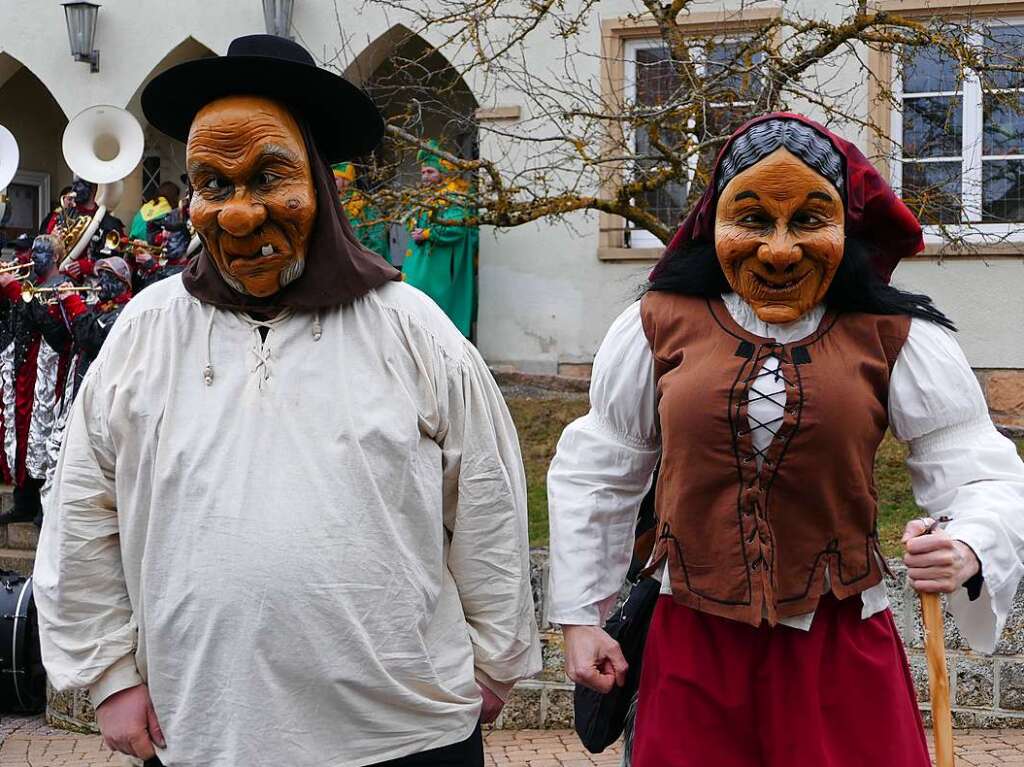 Narrenumzug am Fasnet-Zieschdig in Ewattingen