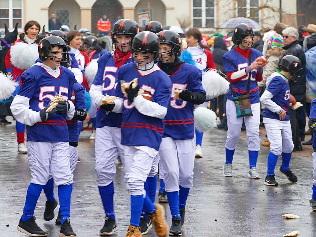 Narrenumzug am Fasnet-Zieschdig in Ewattingen