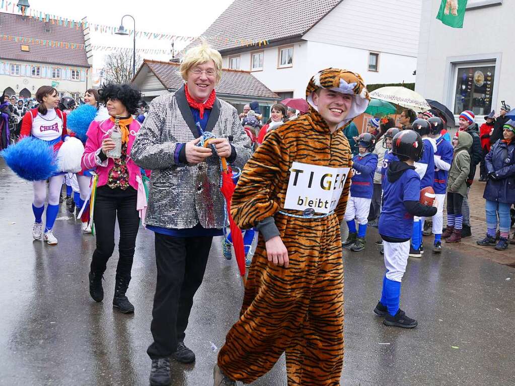 Narrenumzug am Fasnet-Zieschdig in Ewattingen