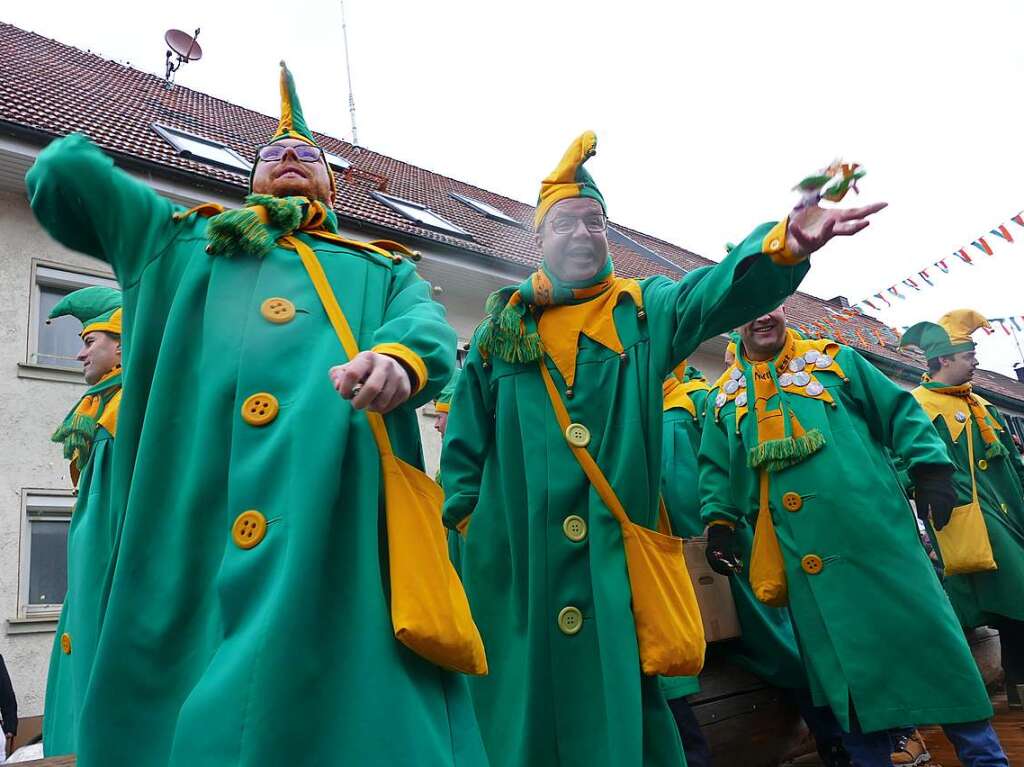 Narrenumzug am Fasnet-Zieschdig in Ewattingen