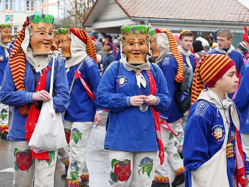 Narrenumzug am Fasnet-Zieschdig in Ewattingen