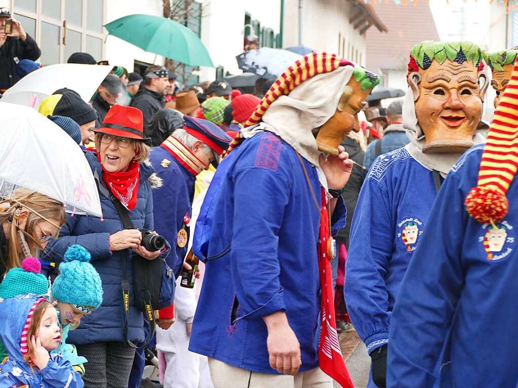 Narrenumzug am Fasnet-Zieschdig in Ewattingen