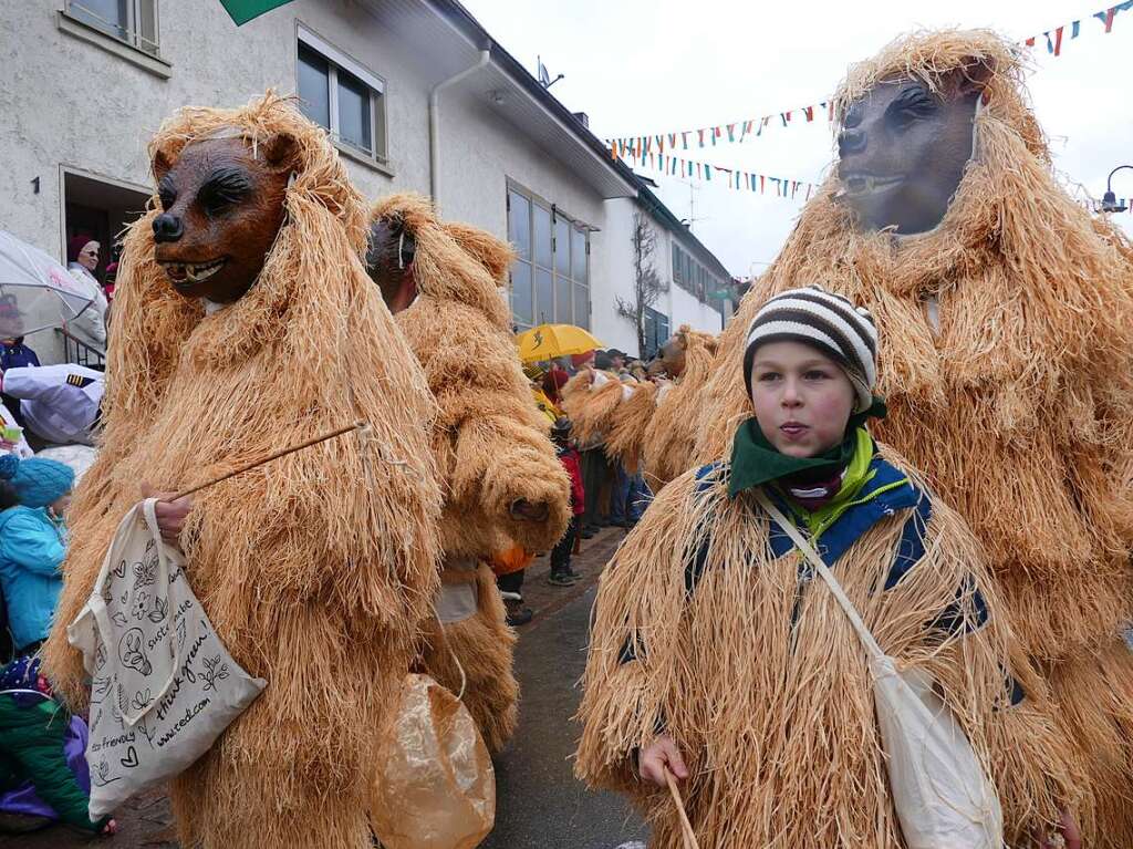 Narrenumzug am Fasnet-Zieschdig in Ewattingen