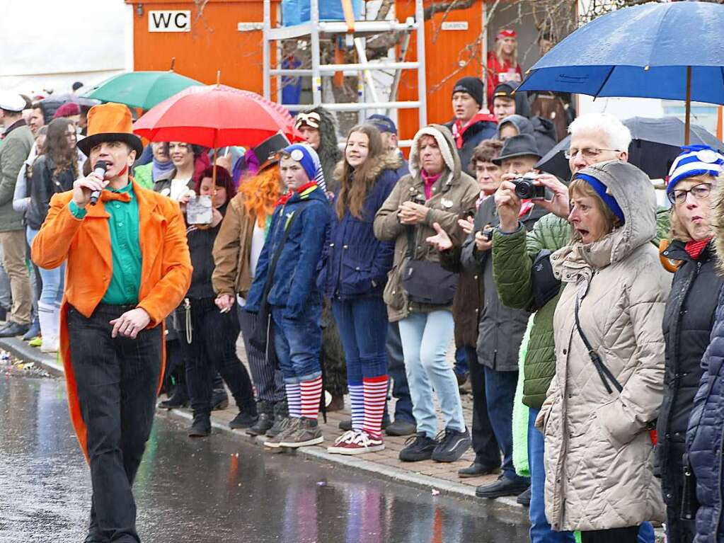 Narrenumzug am Fasnet-Zieschdig in Ewattingen