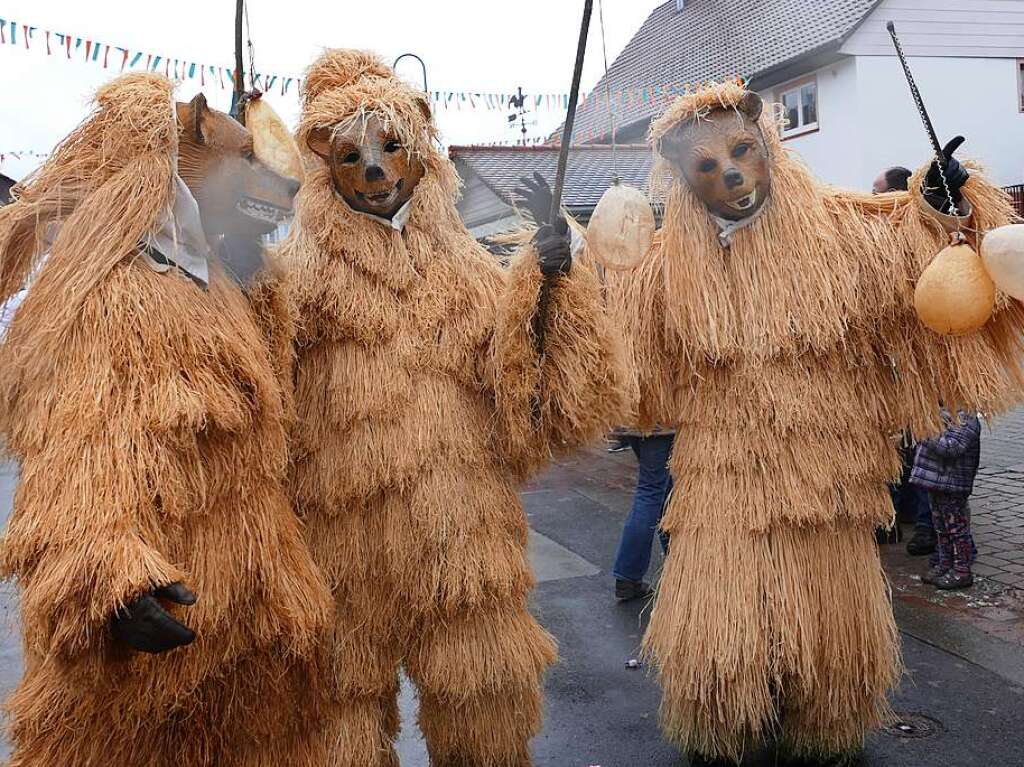 Narrenumzug am Fasnet-Zieschdig in Ewattingen