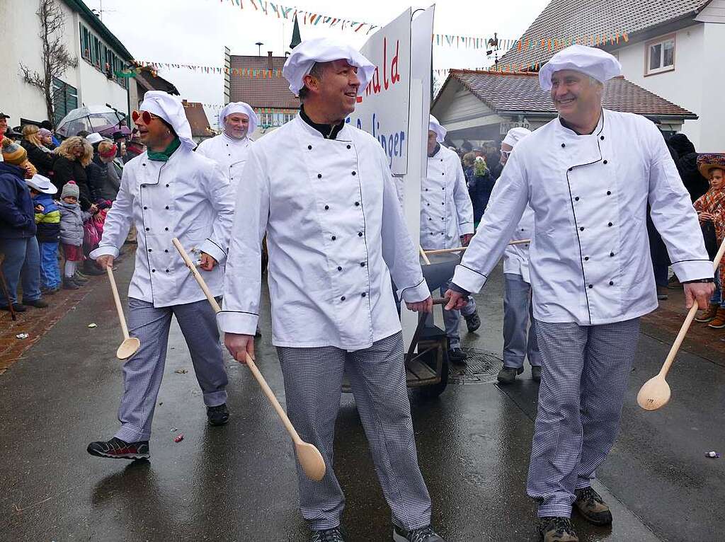 Narrenumzug am Fasnet-Zieschdig in Ewattingen