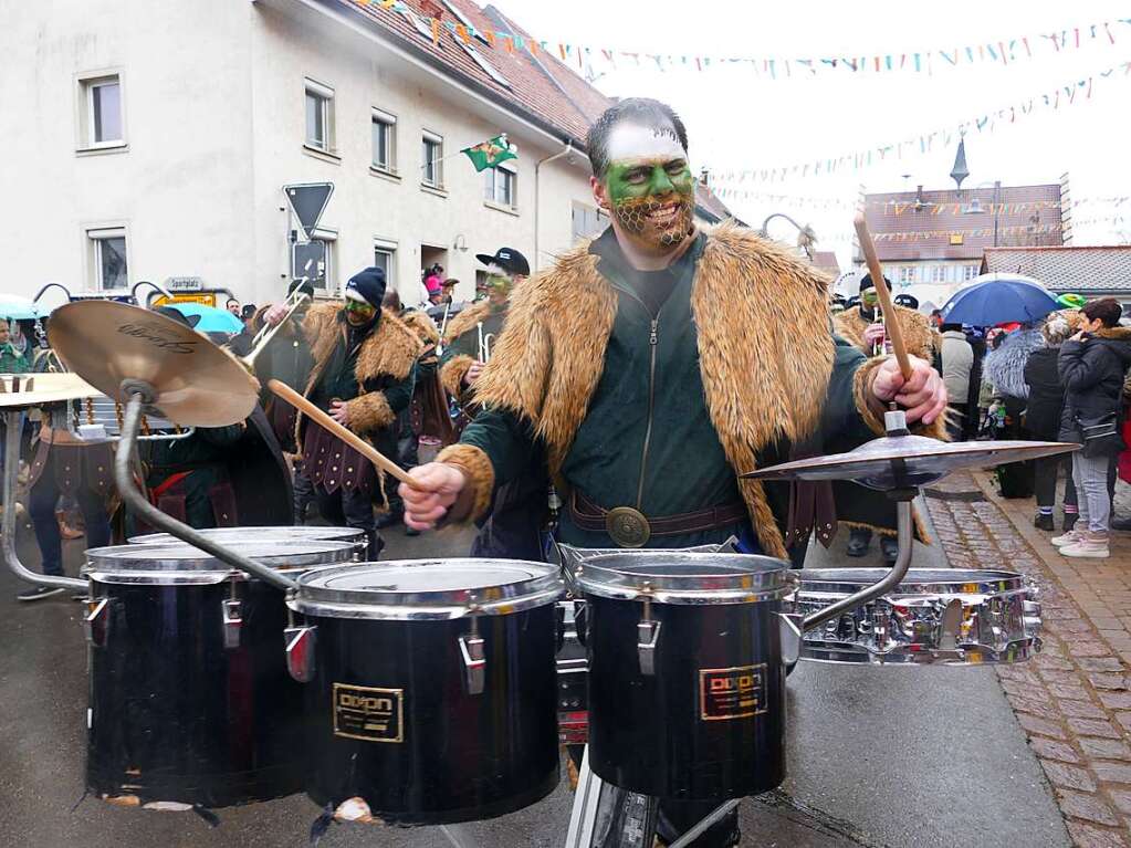 Narrenumzug am Fasnet-Zieschdig in Ewattingen