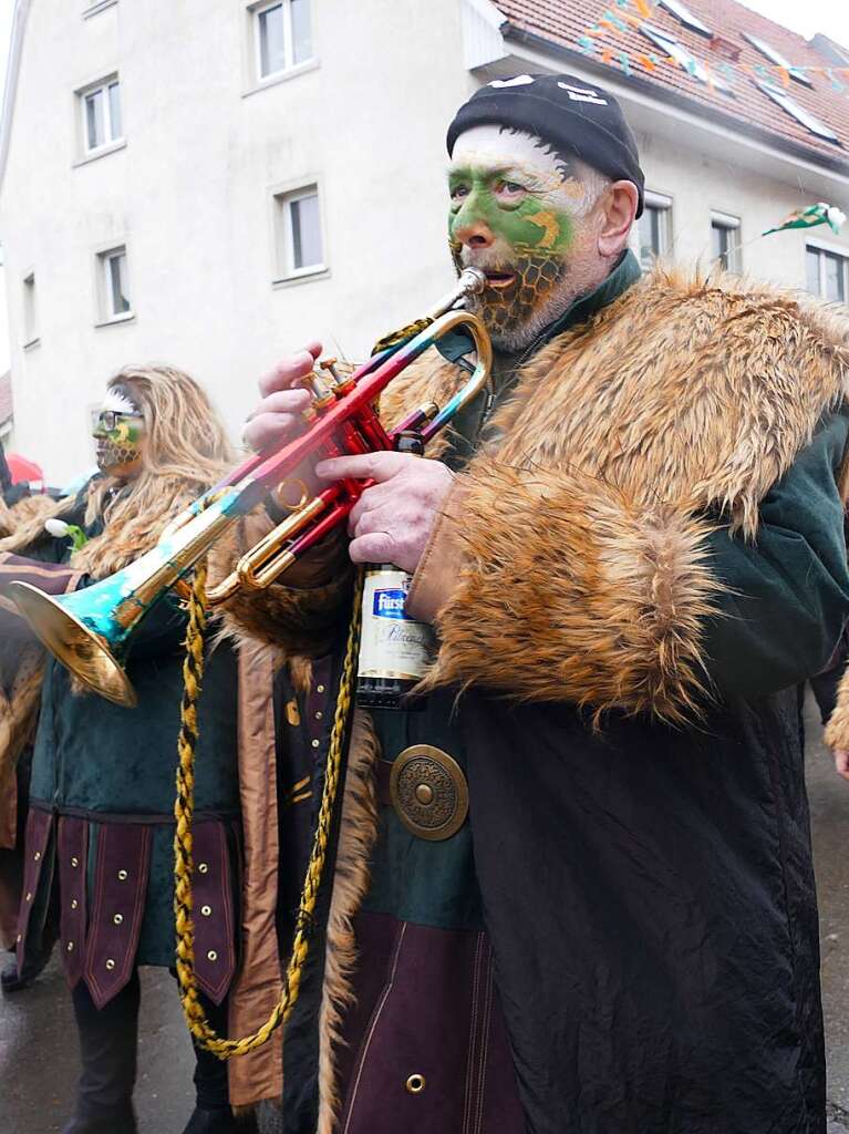 Narrenumzug am Fasnet-Zieschdig in Ewattingen