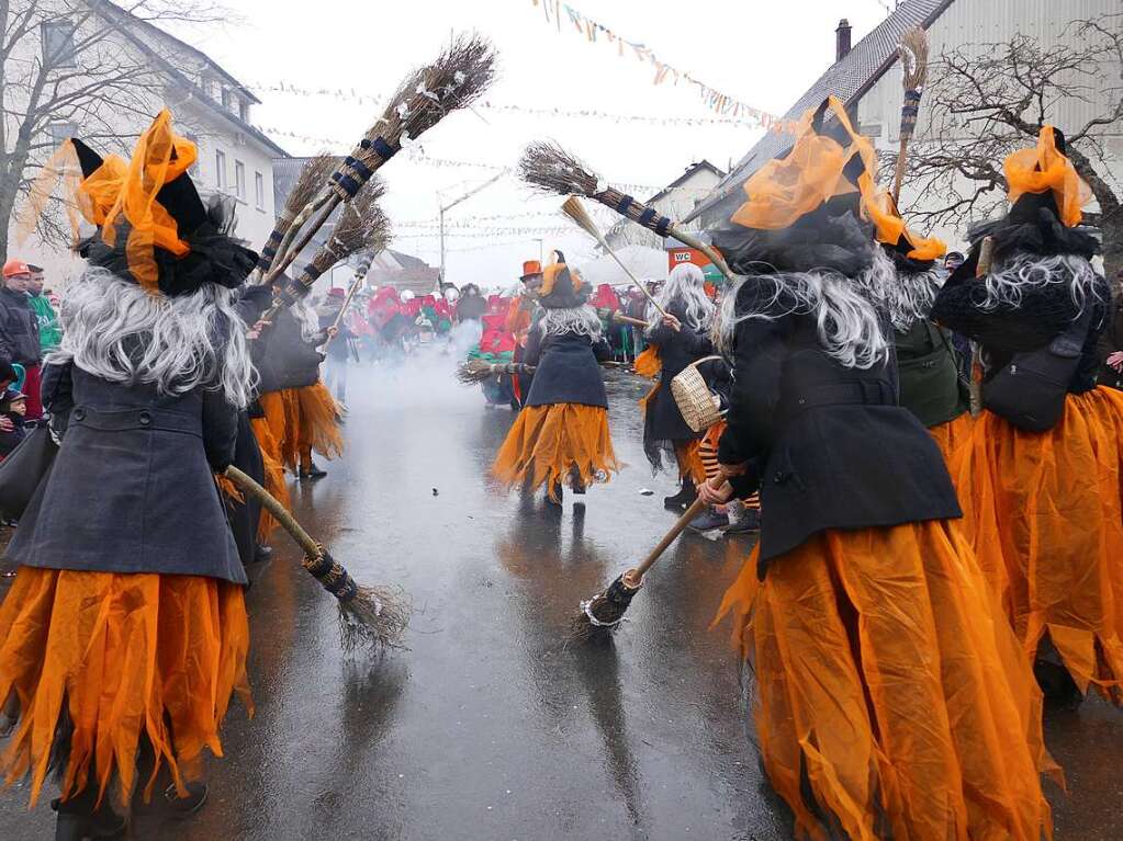 Narrenumzug am Fasnet-Zieschdig in Ewattingen