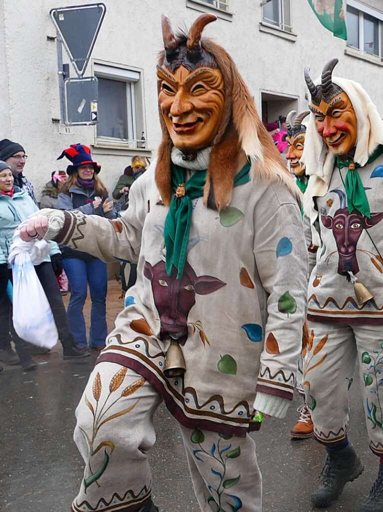 Narrenumzug am Fasnet-Zieschdig in Ewattingen