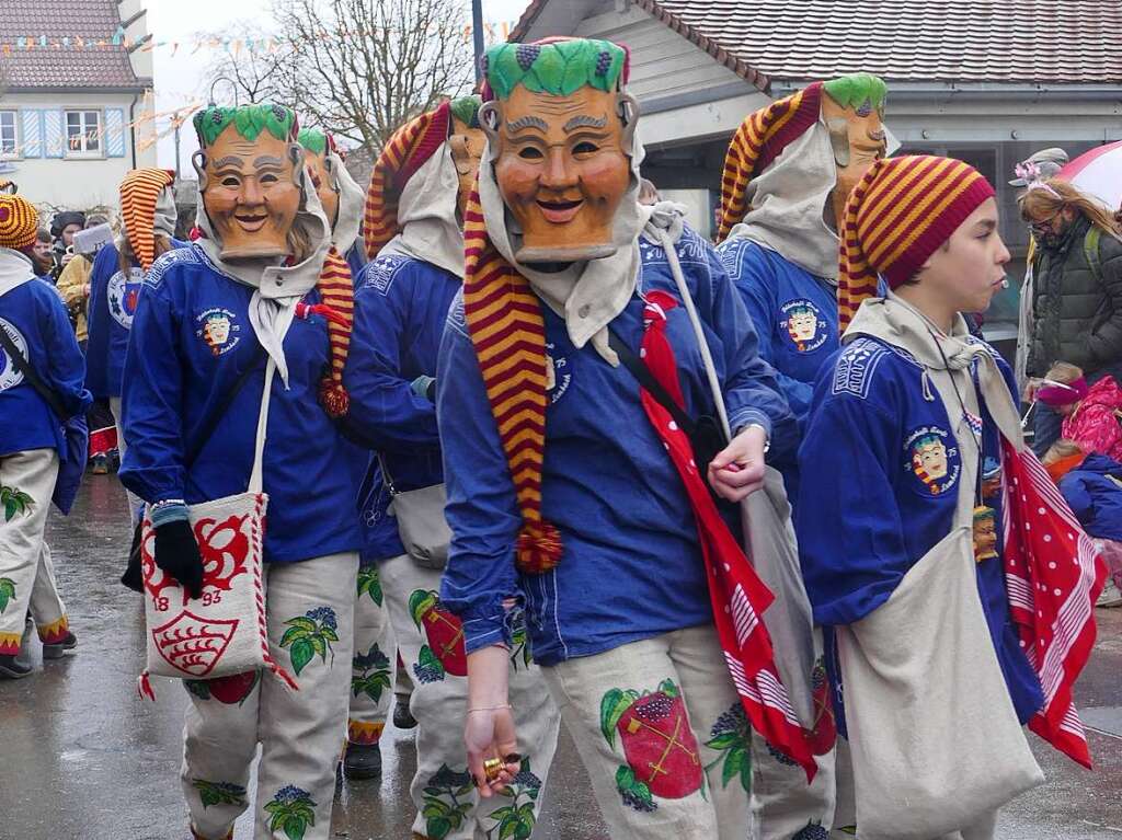 Narrenumzug am Fasnet-Zieschdig in Ewattingen