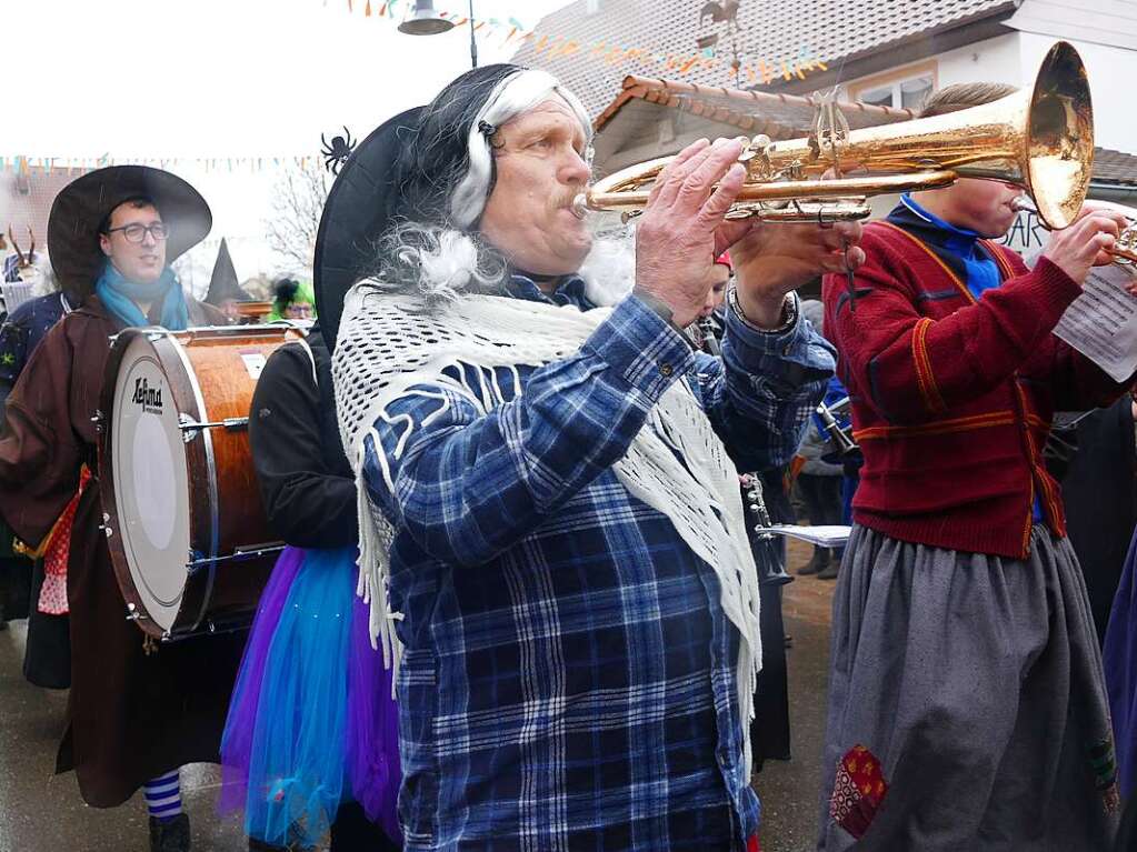 Narrenumzug am Fasnet-Zieschdig in Ewattingen