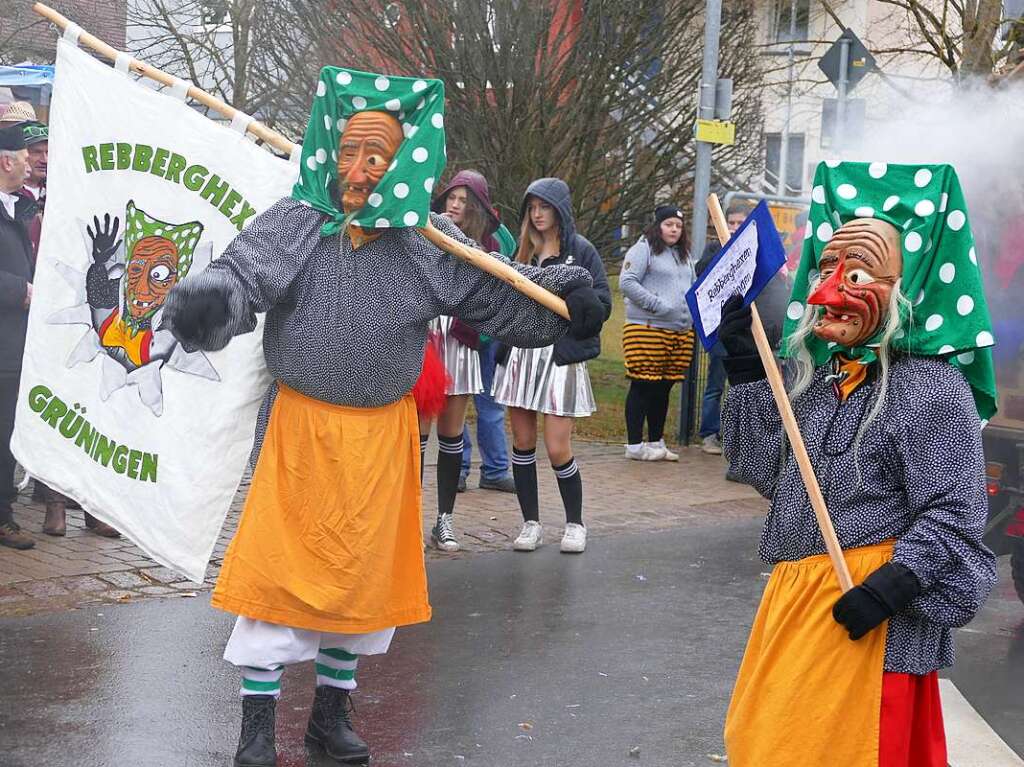 Narrenumzug am Fasnet-Zieschdig in Ewattingen