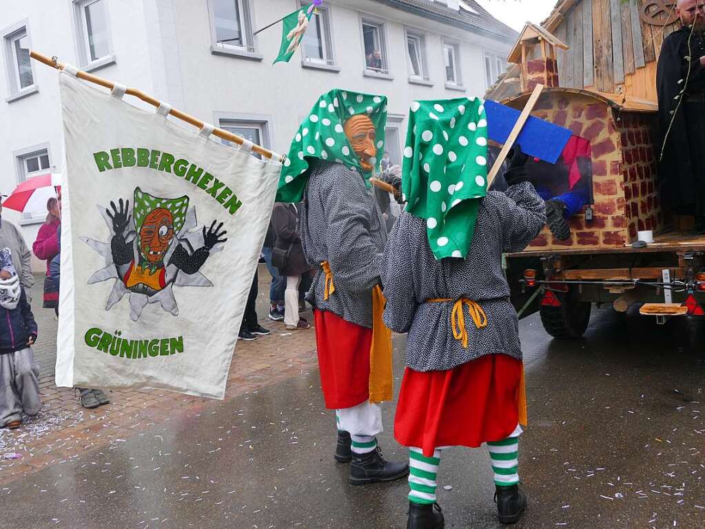 Narrenumzug am Fasnet-Zieschdig in Ewattingen