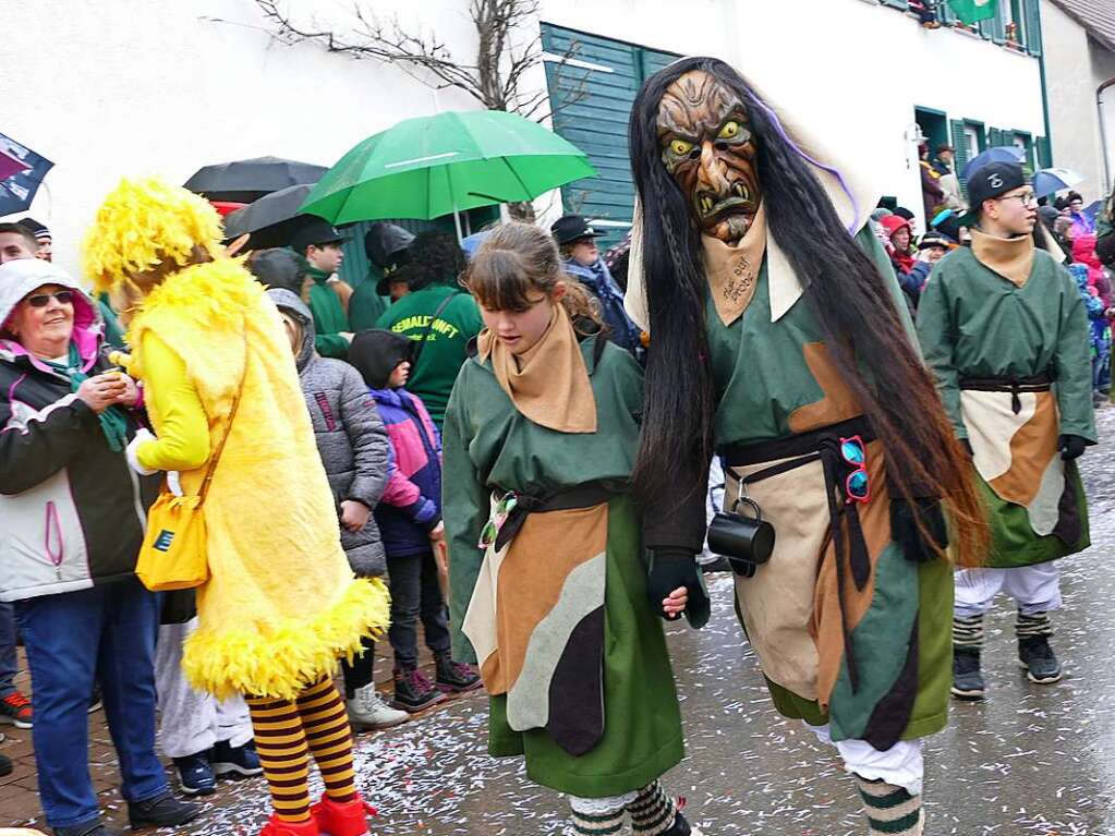 Narrenumzug am Fasnet-Zieschdig in Ewattingen