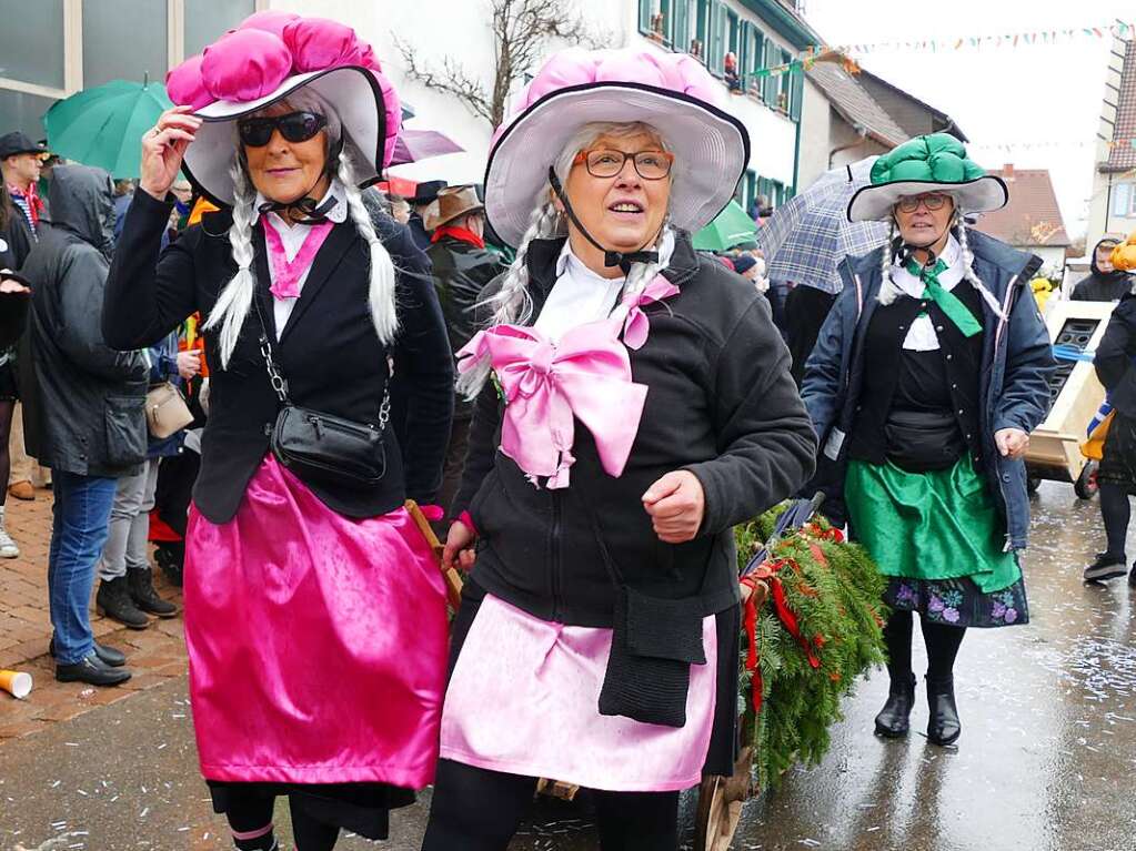 Narrenumzug am Fasnet-Zieschdig in Ewattingen