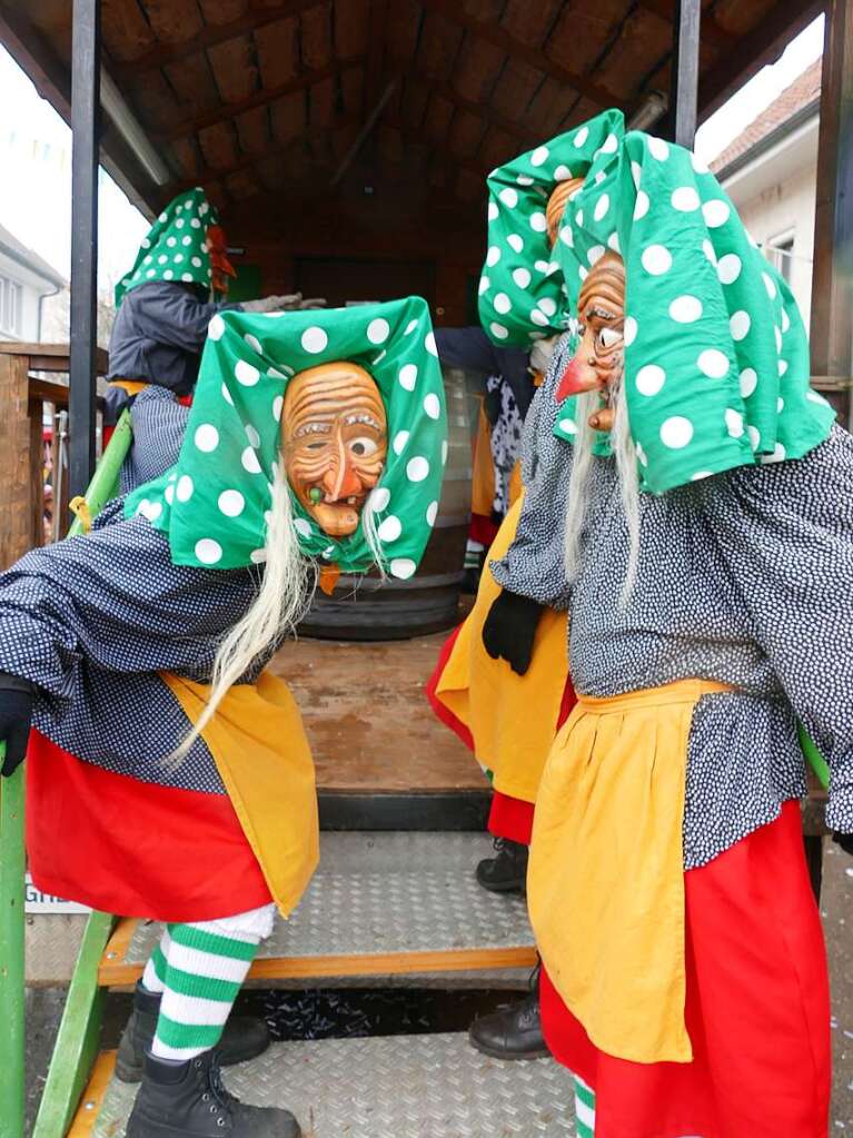 Narrenumzug am Fasnet-Zieschdig in Ewattingen