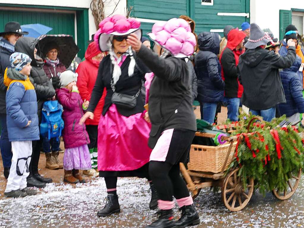 Narrenumzug am Fasnet-Zieschdig in Ewattingen