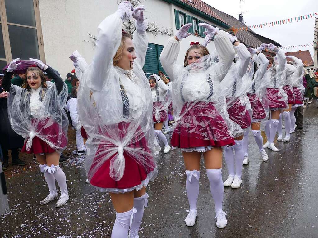 Narrenumzug am Fasnet-Zieschdig in Ewattingen