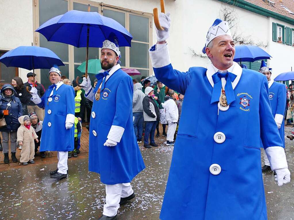 Narrenumzug am Fasnet-Zieschdig in Ewattingen