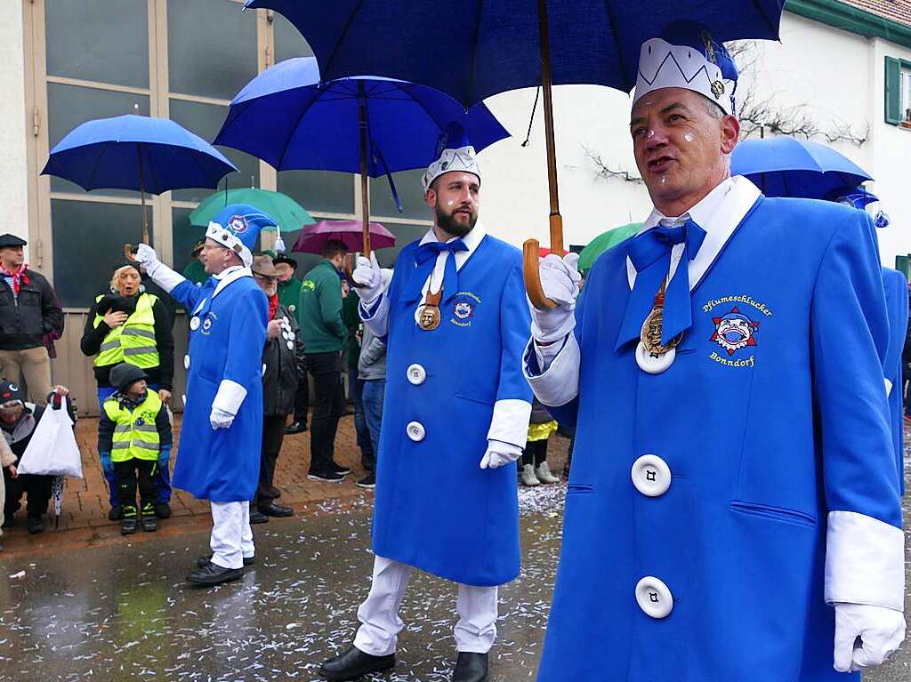 Narrenumzug am Fasnet-Zieschdig in Ewattingen