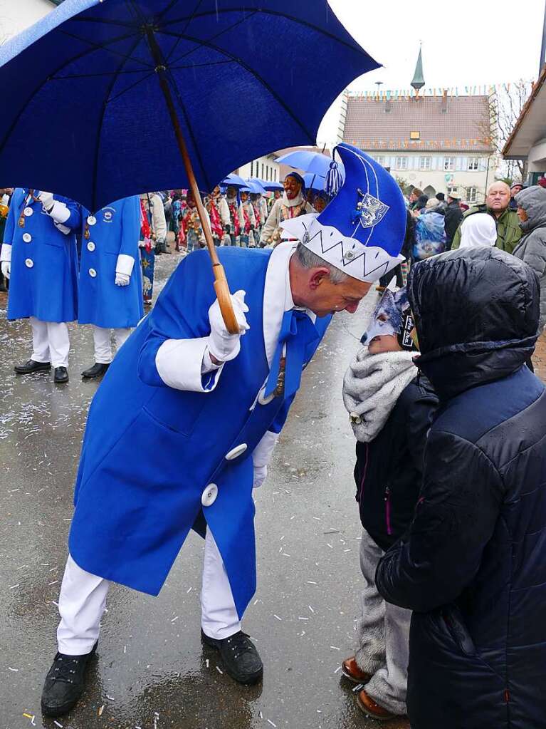 Narrenumzug am Fasnet-Zieschdig in Ewattingen