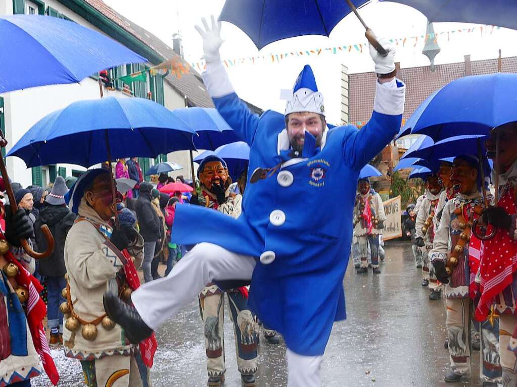 Narrenumzug am Fasnet-Zieschdig in Ewattingen