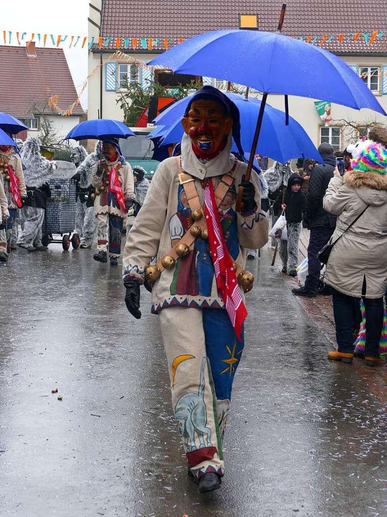 Narrenumzug am Fasnet-Zieschdig in Ewattingen