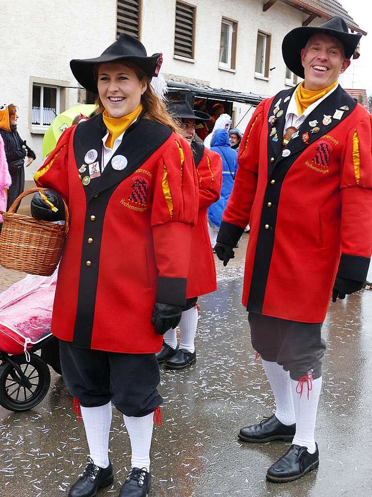 Narrenumzug am Fasnet-Zieschdig in Ewattingen