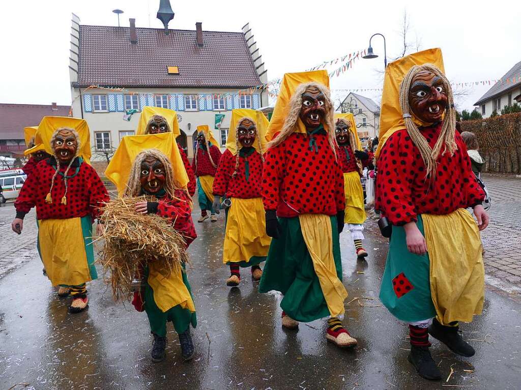 Narrenumzug am Fasnet-Zieschdig in Ewattingen