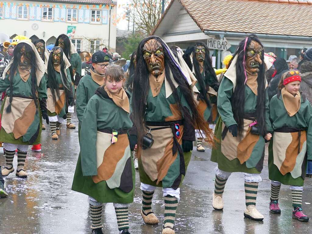 Narrenumzug am Fasnet-Zieschdig in Ewattingen