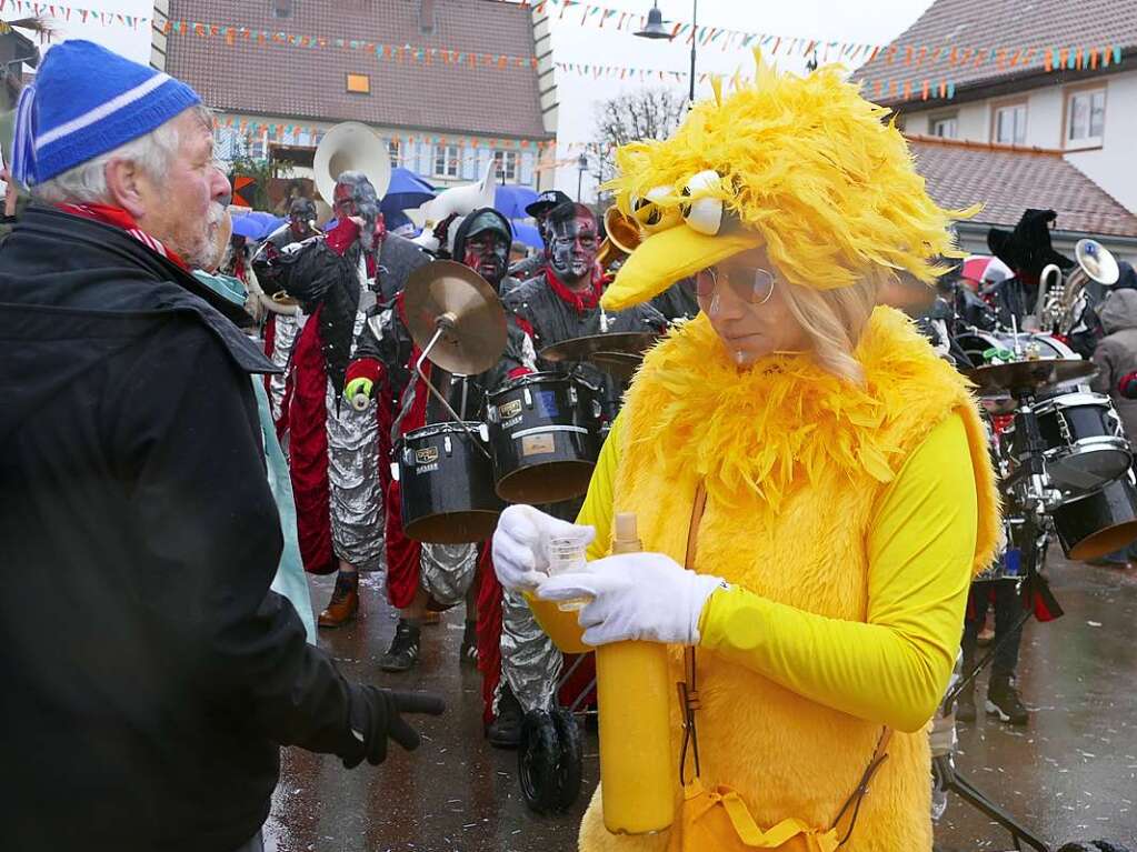 Narrenumzug am Fasnet-Zieschdig in Ewattingen