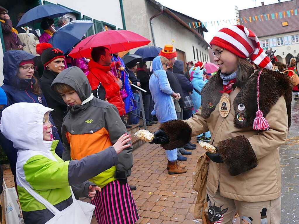 Narrenumzug am Fasnet-Zieschdig in Ewattingen