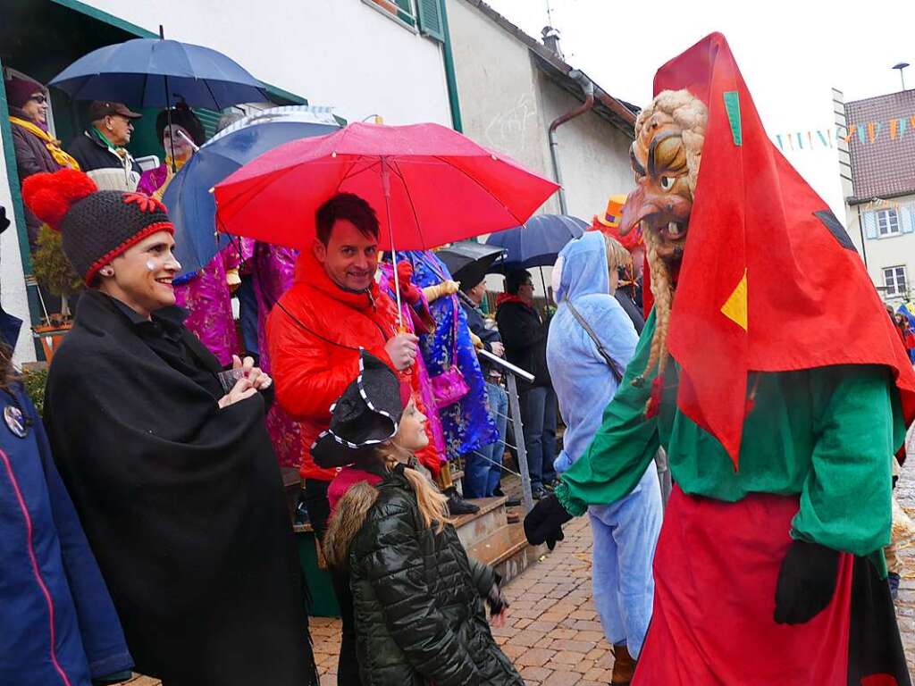 Narrenumzug am Fasnet-Zieschdig in Ewattingen