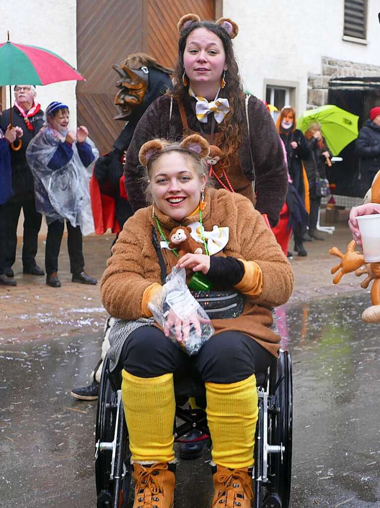 Narrenumzug am Fasnet-Zieschdig in Ewattingen