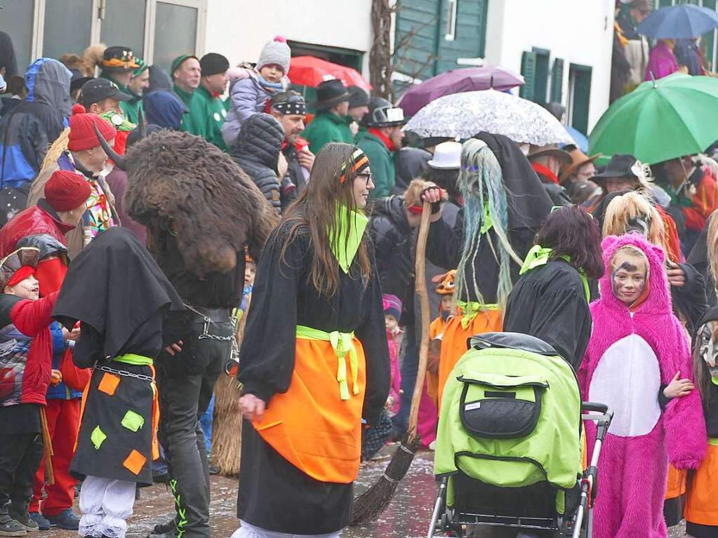 Narrenumzug am Fasnet-Zieschdig in Ewattingen