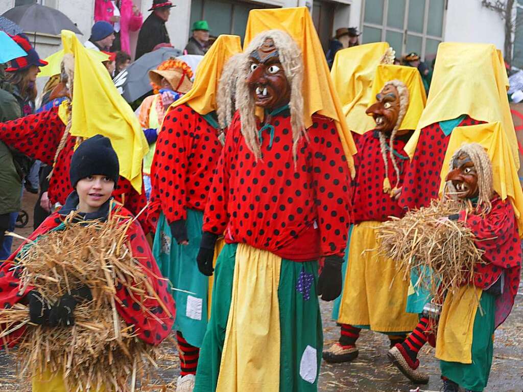 Narrenumzug am Fasnet-Zieschdig in Ewattingen