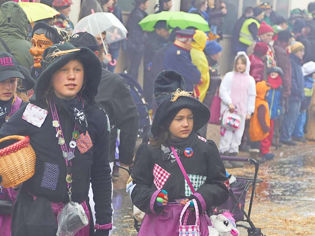 Narrenumzug am Fasnet-Zieschdig in Ewattingen