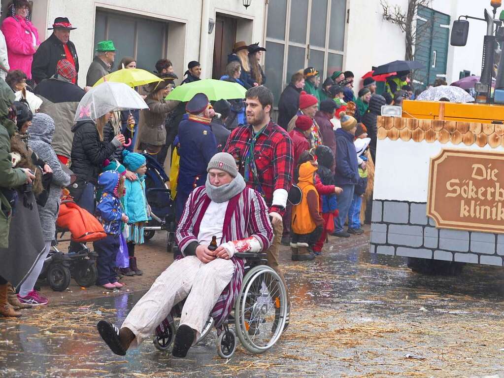 Narrenumzug am Fasnet-Zieschdig in Ewattingen