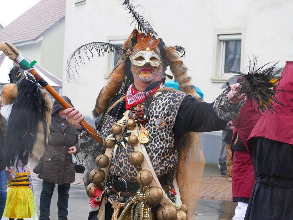 Narrenumzug am Fasnet-Zieschdig in Ewattingen